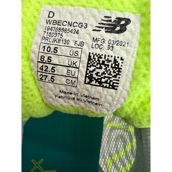 New Balance Fresh Foam Beacon v3 Wave Blue Running Shoes Women's Size 10.5 - Picture 3 of 12